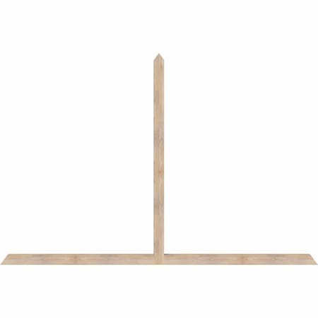 Ekena Millwork Portland Smooth Timber Gable Bracket, Douglas Fir, 108"W x 72"H x 3 1/2"D x 3 1/2"F, 16/12 Pitch GBW108X72X0404POR00SDF